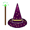 Wizard Hat and Wand